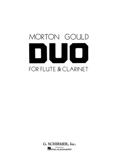 M. Gould: Duo (Pa+St)