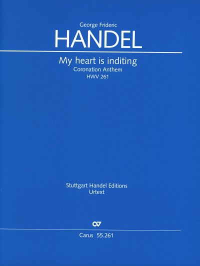 G.F. Händel: My heart is inditing, Gch5Orch (Part.)