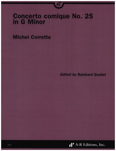 M. Corrette: Concerto comique No. 25 in G Mino, Stro (Pa+St)