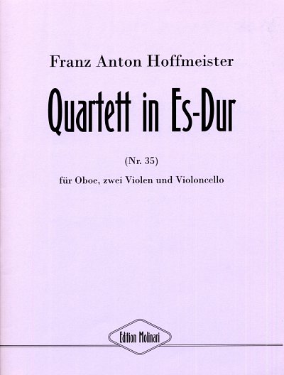 F.A. Hoffmeister: Quartett 35 Es-Dur Ob 2 Vl Vc