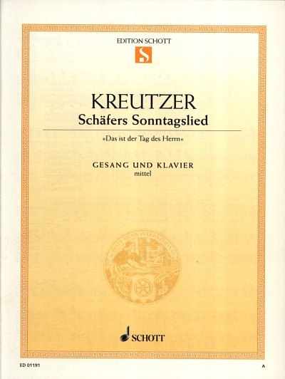 C. Kreutzer: Schäfers Sonntagslied , GesMKlav