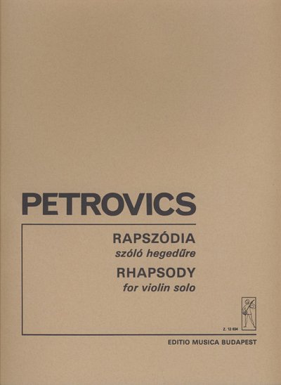 E. Petrovics: Rhapsodie, Viol