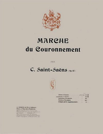 C. Saint-Saëns: Marche du Couronnement op, Klav4m (KlavpaSt)