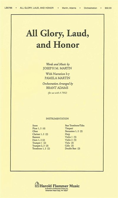 All Glory, Laud and Honor, Orch (Pa+St)