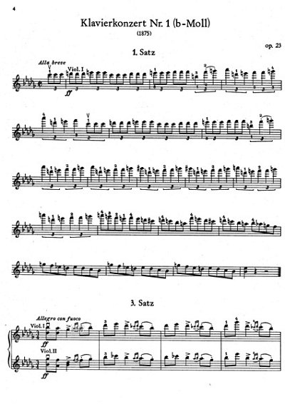 P.I. Tschaikowsky: Orchesterstudien Violine Band 4