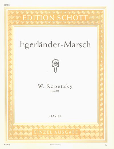 K. Wendelin: Egerländer-Marsch op. 172 , Klav