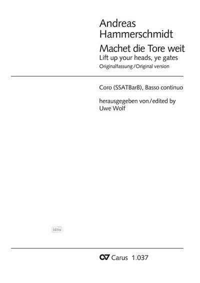 DL: A. Hammerschmidt: Machet die Tore weit G-Dur (Part.)