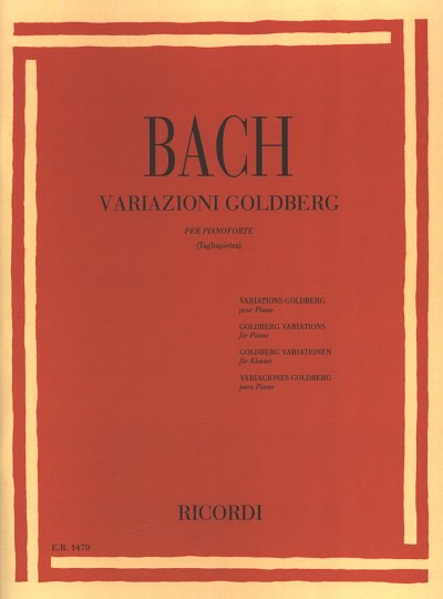 J.S. Bach: Variazioni Goldberg Bwv 988, Klav