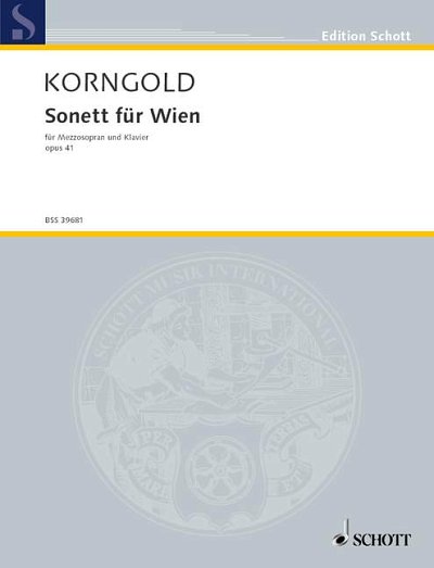 DL: E.W. Korngold: Sonett für Wien, MezKlav