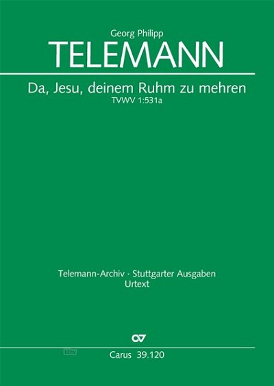 DL: G.P. Telemann: Da, Jesu, deinen Ruhm zu mehren TVWV  (Pa