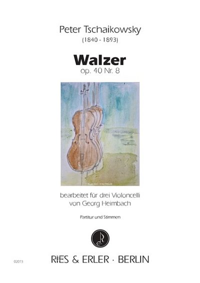 P.I. Tschaikowsky: Walzer op. 40 Nr. 8, 3Vc (Pa+St)