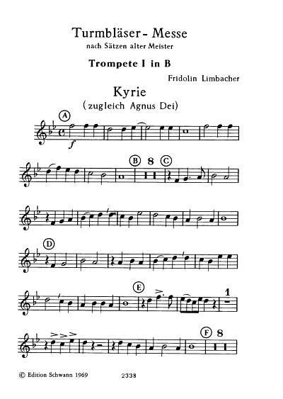 Limbacher Fridolin: Turmbläser-Messe