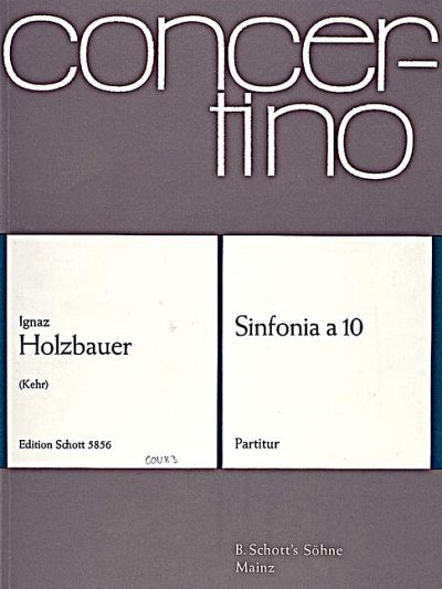 DL: I. Holzbauer: Sinfonia a 10 (Part.)