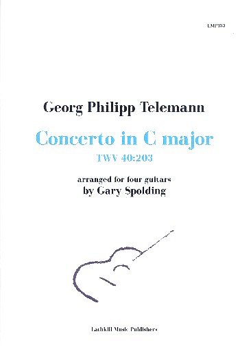 G.P. Telemann: Concerto in C Major TWV40:203 f, 4Git (Pa+St)