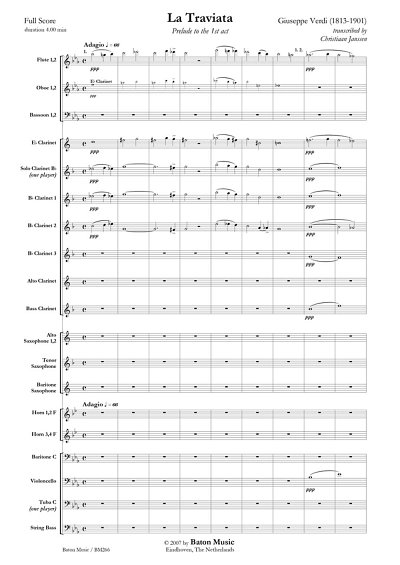 G. Verdi: La Traviata, Blaso (Pa+St)