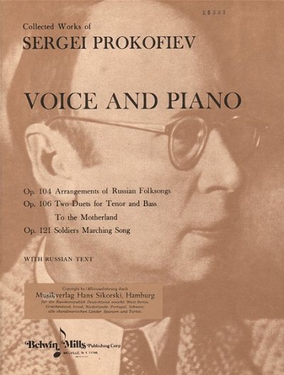 S. Prokofjew: Lieder und Romanzen für Gesang und Klavier