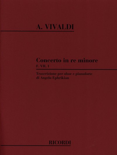 A. Vivaldi: Concerto In D Minor, ObKlav (KA)