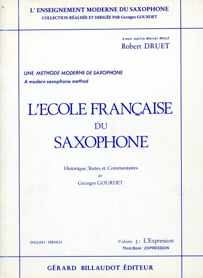 R. Druet: The French Saxophone School 3, 1-3Sax