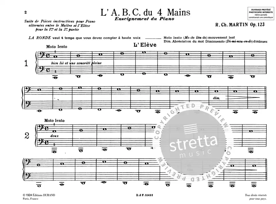 R. Martin: L'A.B.C. du 4 Mains, Opus 123, Klav4m (Sppa) (1)