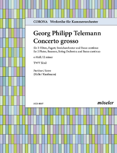 DL: G.P. Telemann: Concerto grosso e-Moll (Part.)