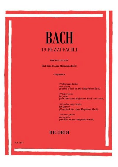 J.S. Bach: 19 Pezzi Facili, Klav