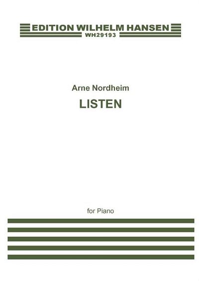 A. Nordheim: Listen, Klav