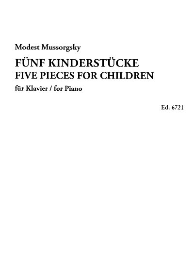 M. Mussorgski: 5 Kinderstuecke