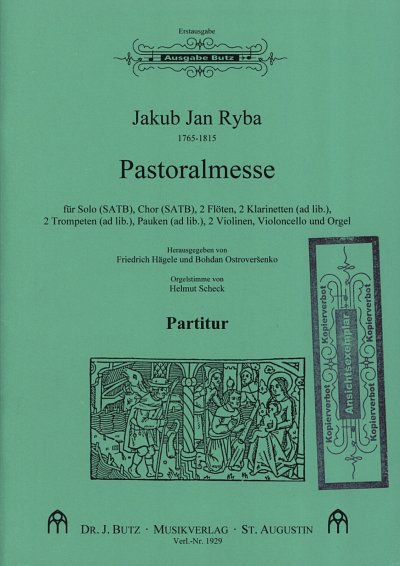 J.J. Ryba: Pastoralmesse, GesGchOrchOr (Part.)