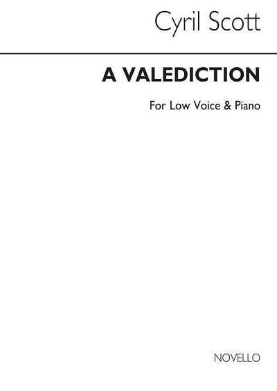 C. Scott: A Valediction-low Voice/Piano (Key, GesTiKlav (Bu)