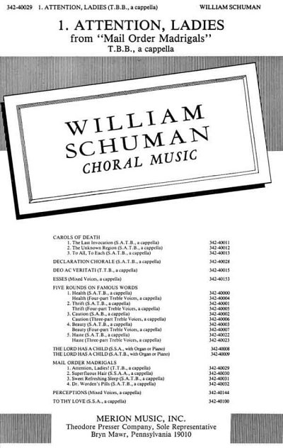 Schuman, William: 1. Attention, Ladies!