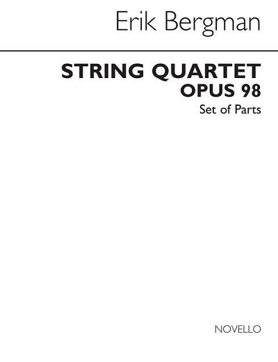 E. Bergman: String Quartet Op.98 (Parts), 2VlVaVc (Bu)
