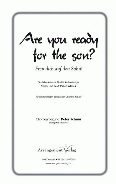 Peter Schnur Freu dich auf den Sohn!, FchKlav