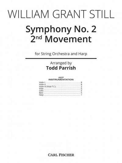 S.W. Grant: Symphony No. 2 - 2nd Movement (Part.)