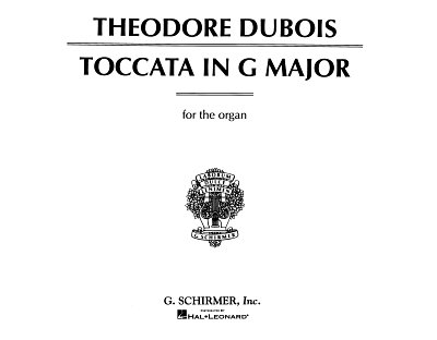 T. Dubois: Toccata in G-Dur, Org