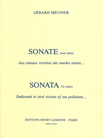 G. Meunier: Sonate aux Oiseaux Victimes
