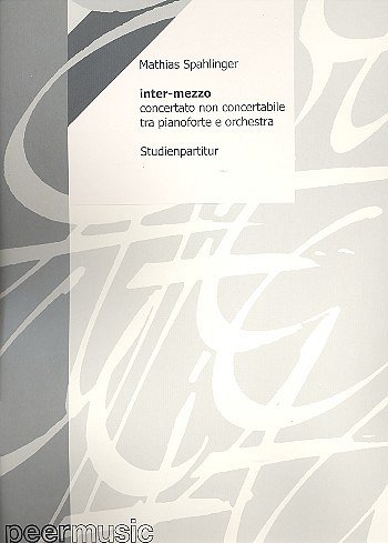 Spahlinger, Mathias: inter-mezzo, Partitur