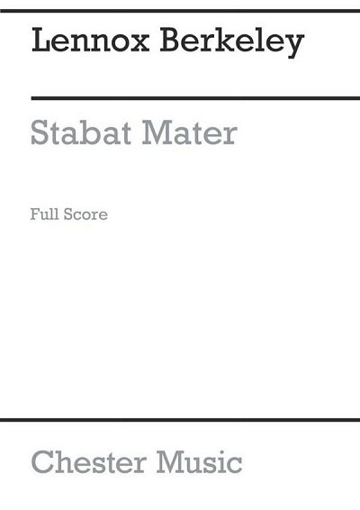 L. Berkeley: Stabat Mater Op.28 (Full Score) (Part.)