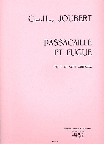 Passacaille Et Fugue (Bu)