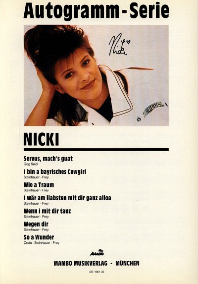 Nicki: Autogrammserie