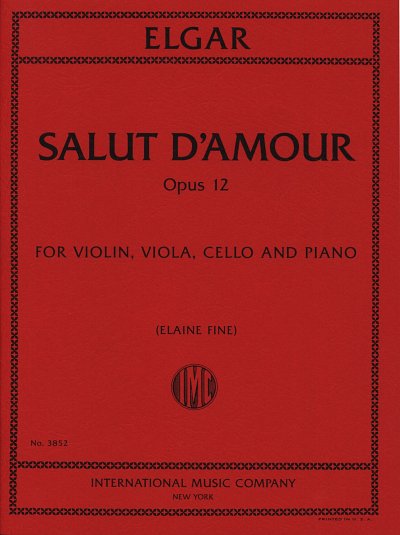 E. Elgar: Salut D'amour op.12, VlVlaVcKlav (Pa+St)