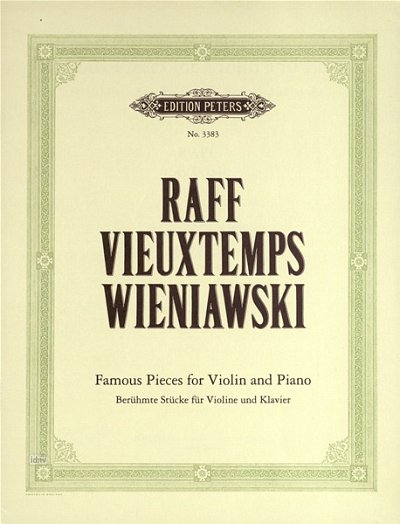 J. Raff: Beruehmte Stuecke fuer Violine und Kla, VlKlav (Pa+