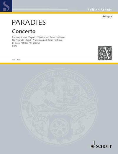 P.D. Paradisi: Concerto B flat Major