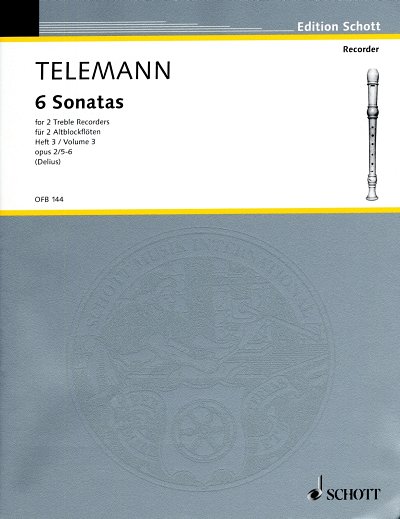 G.P. Telemann: 6 Sonaten op. 2 Band 3, 2Abfl/Fl (Sppa)