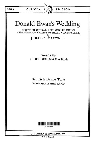 Donald Ewan's Wedding, GchKlav (Chpa)