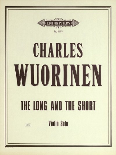 C. Wuorinen et al.: The Long and the Short (1969)