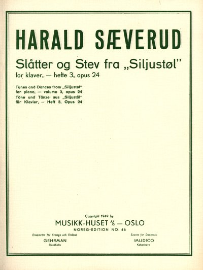 Saeverud Harald: Slatter Og Stev Fra Siljustol Op 24 Bd 3