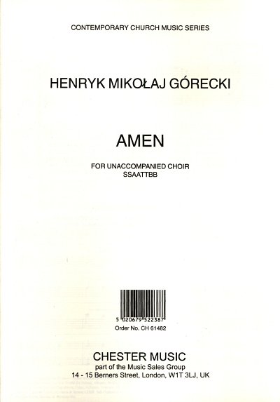H.M. Górecki: Amen Op.35
