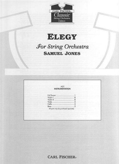 J. Samuel: Elegy for String Orchestra, Stro (Part.)