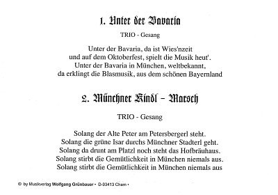AQ: W. Grünbauer: Unter der Bavaria, Blask (Txtb) (B-Ware)