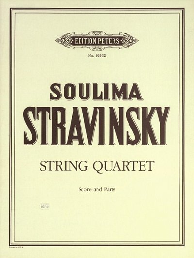 Strawinsky Soulima: Quartett für Streicher